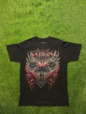 2000s Xtreme Couture Winged Cross T-Shirt